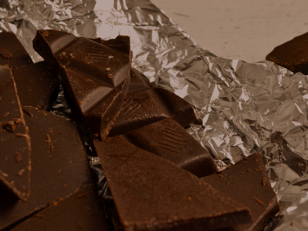 Fotografia ilustrativa de uma barra de chocolate de dia dos pais