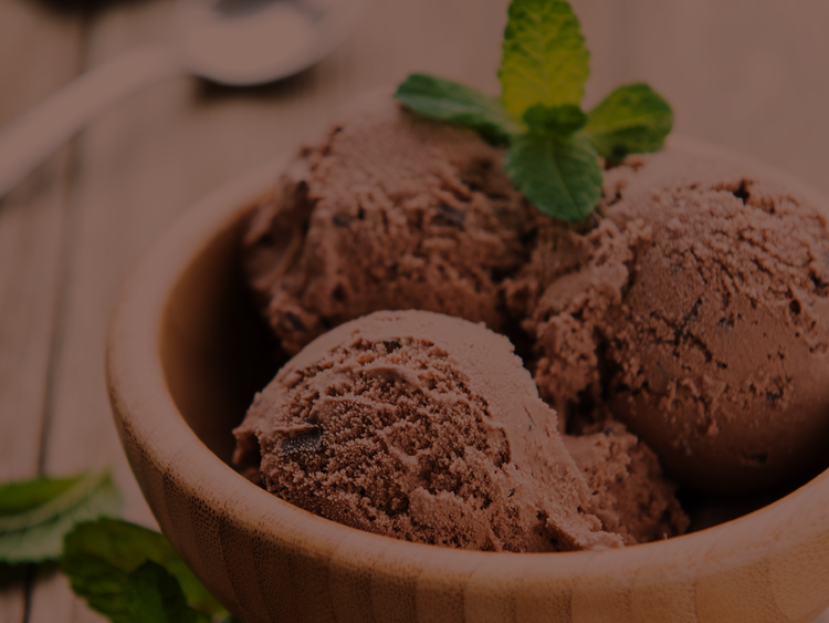 Fotografia ilustrativa de sorvete de chocolate - como fazer sorvete trufado