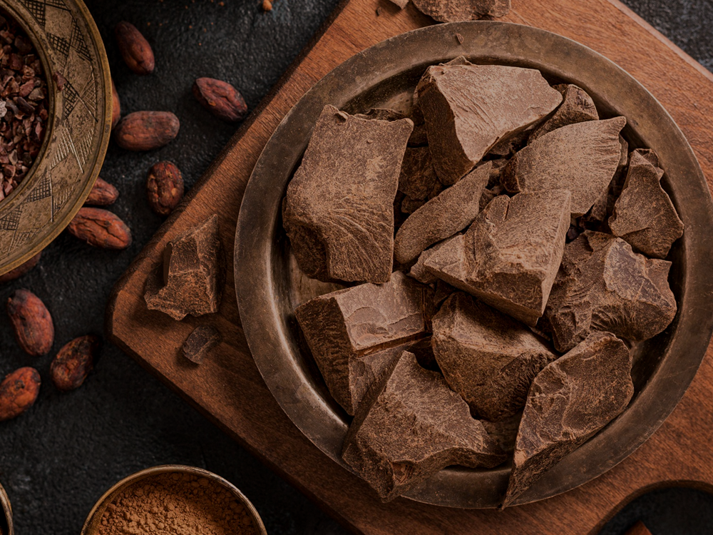 Imagem ilustrativa história do cacau - chocolate sólido